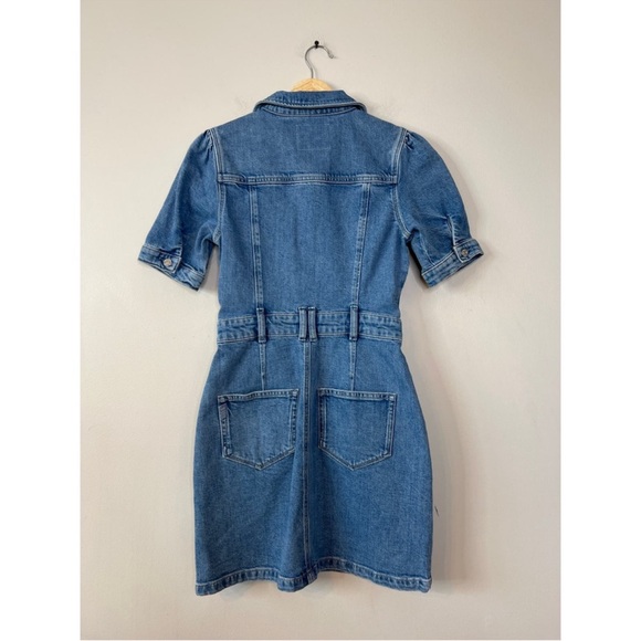Paige Mayslie Denim Short Sleeve
Denim Collared Mini Jean Dress - Picture 7 of 7